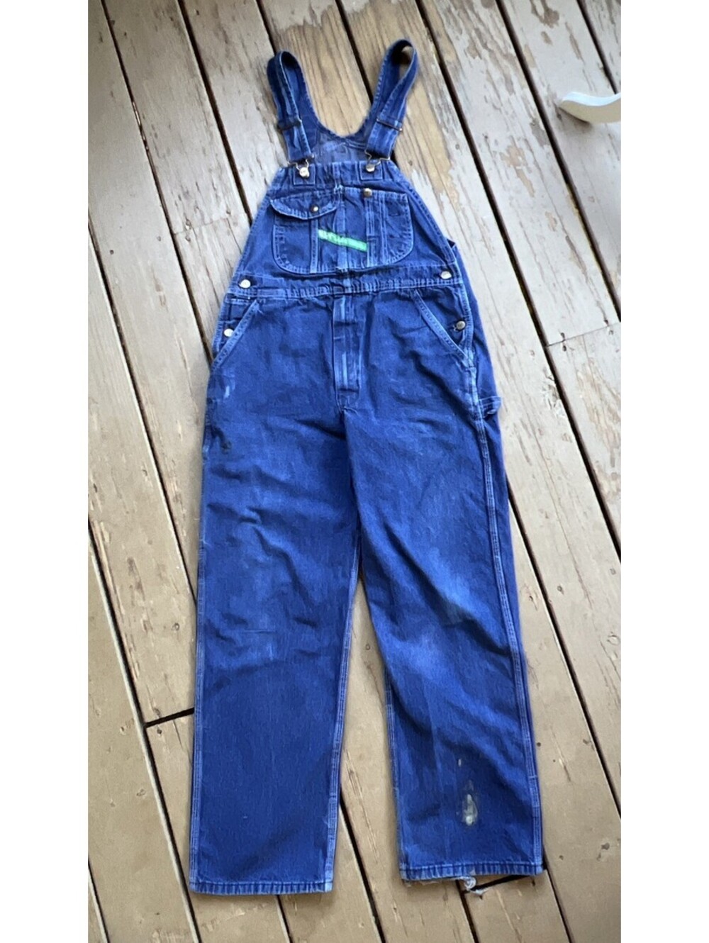 Vintage KEY Men's Imperial Aristrocrat Denim Bib Overalls 32x30 Distressed